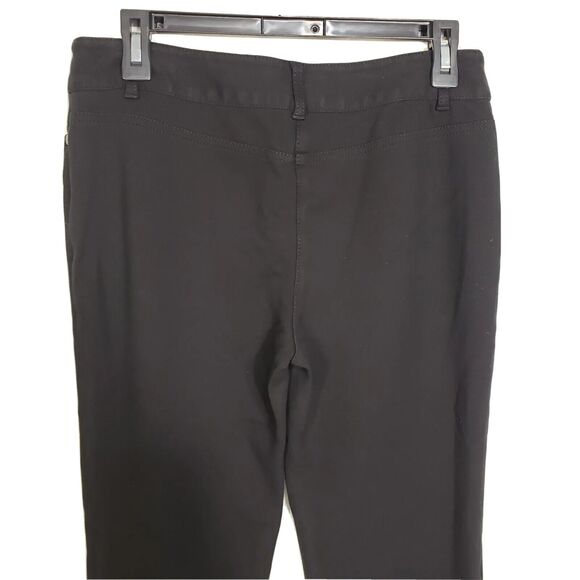 Talbots Womens Pant Sz 6 Black Cropped Mid Rise Stretch Knit Pockets Rayon Blend - Picture 6 of 9